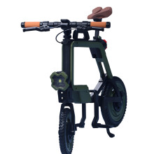 Plastic Model Bike Foldable Bike Toy For 1/6 Scale Dolls-Green