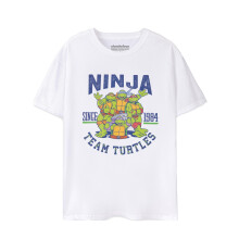 (XXL, White) Teenage Mutant Ninja Turtles Mens 1984 Collegiate Short-Sleeved T-Shirt