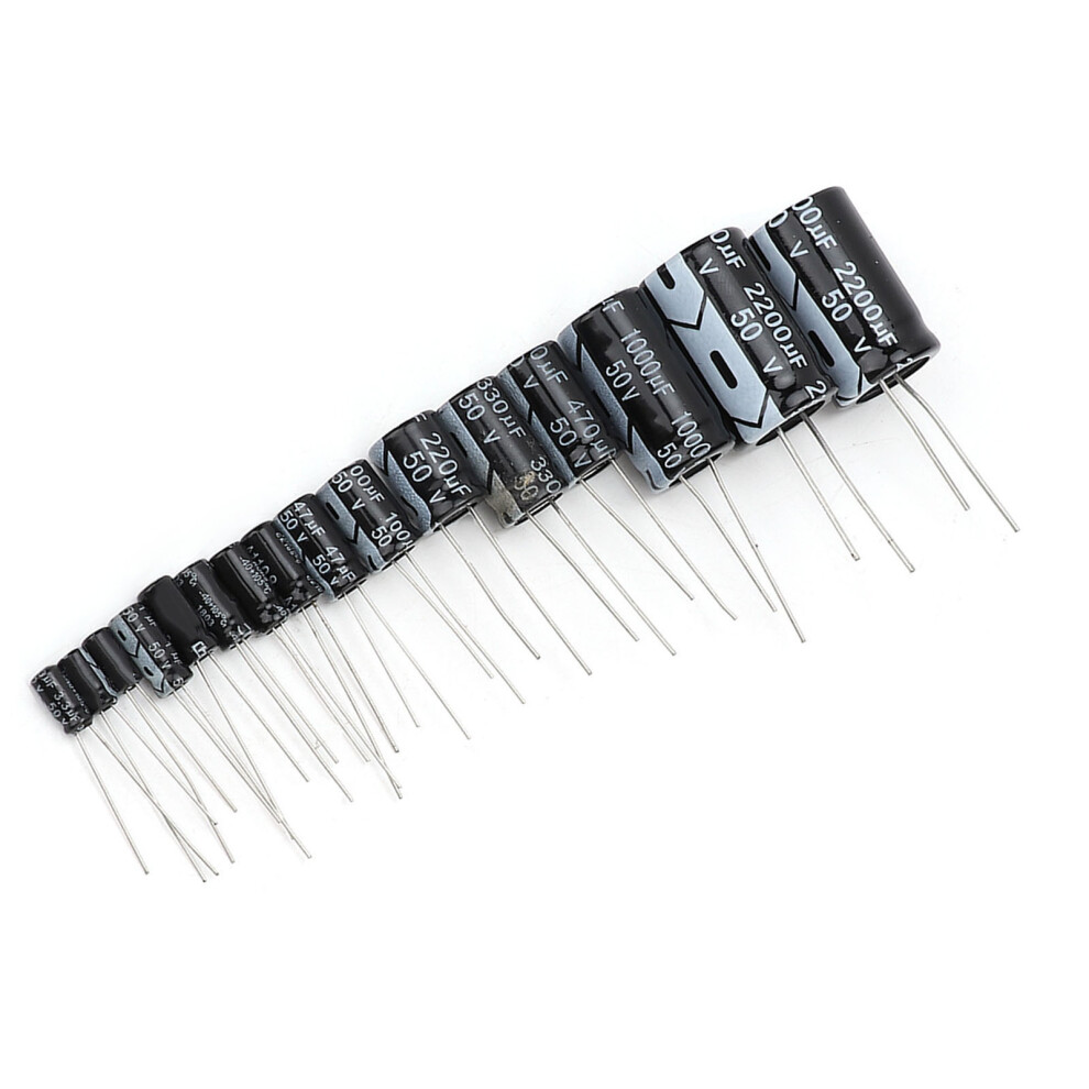 150x Electrolytic Capacitor 50V 1uF-2200uF Pack