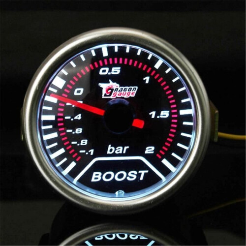 NEUFU 52MM UNIVERSAL LED Μανόμετρο πίεσης Turbo Boost Κενού για αυτοκίνητο