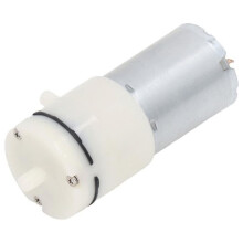 Micro-pompe à air comprimé, pompe à vide à membrane CC avec orifices d'air inclinés à 90, blanche, auto-alimentée, 12 V CC