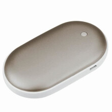 DLZAOAO Tragbarer Taschenheizer – Mobile Doppelheizung – 5200 mAh – Aluminiumlegierung und ABS