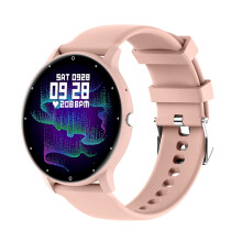 (Pink) Smart Watch Men Sports Fitness Watches Heart Rate Monitor Bluetooth Call IP67 Waterproof Sport Women Watches