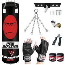 5ft Punch Bag with Ceiling Hook & Training Set