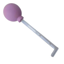 (Purple) Mandelsteinentferner mit langem Rohr und Glaskugel für Erwachsene und Kinder, manuelles Reinigungswerkzeug