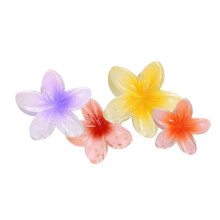 Haarspangen - SHOP-STORY - FLOWHAIR - 4er-Set - Rutschfest - Hawaii-Blumen - Leuchtende Farben
