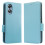 Étui à rabat en cuir PU pour Oppo A17 - Bleu 4