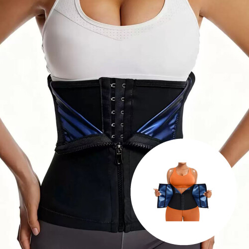 Adjustable Waist Trainer Band Sash With Two Ending-silver S 2
