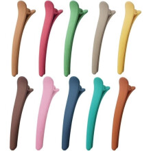 10 stuks krokodillenhaarclips, veelkleurige eendenbekhaarclips, haarclips voor in de salon, plastic haarclips
