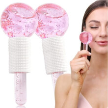 Stück Gesichtsmassage-Eiskugeln – Gesichtsroller – Kühlkugeln für Hals und Augen – Gesichtsmassagegerät