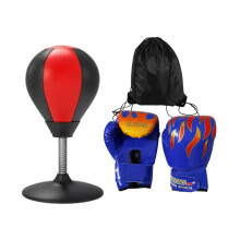 Desktop Punching Bag Desk Punch Bag Boxing Speed Ball with Gloves Carry Bag