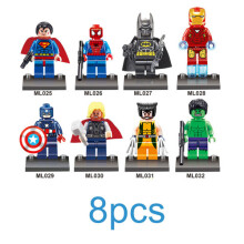 Avengers Mini Figures 8 pcs Ironman Spiderman Christmas Gift
