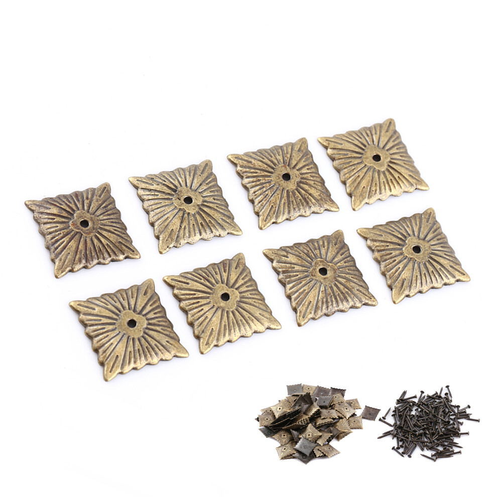 Bronze Tag Tacks 100Pc Vintage Upholstery 7444352631377