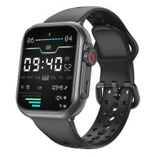 (Black) Electronics Smartwatch Fitness Tracker Heart Rate Monitor Waterproof 1000mAh Sport Smart Watches For Man Woman Andoird IOS
