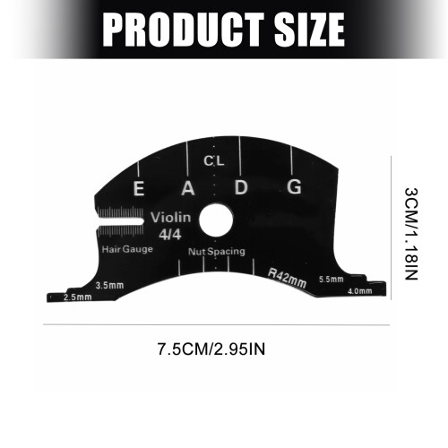 Specifically Engineered Metal Violin Bridge Great For 4/4 2