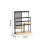 Sturdy Iron and Solid Wood Jewelry Holder Suitable for-Black 3