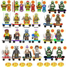24PCS Teenage Mutant Ninja Turtles TV Movie Mini Figure Sets Horror Sci Fi