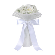 Bride Rose Bouquet Artificial Roses White Roses Wedding-C S