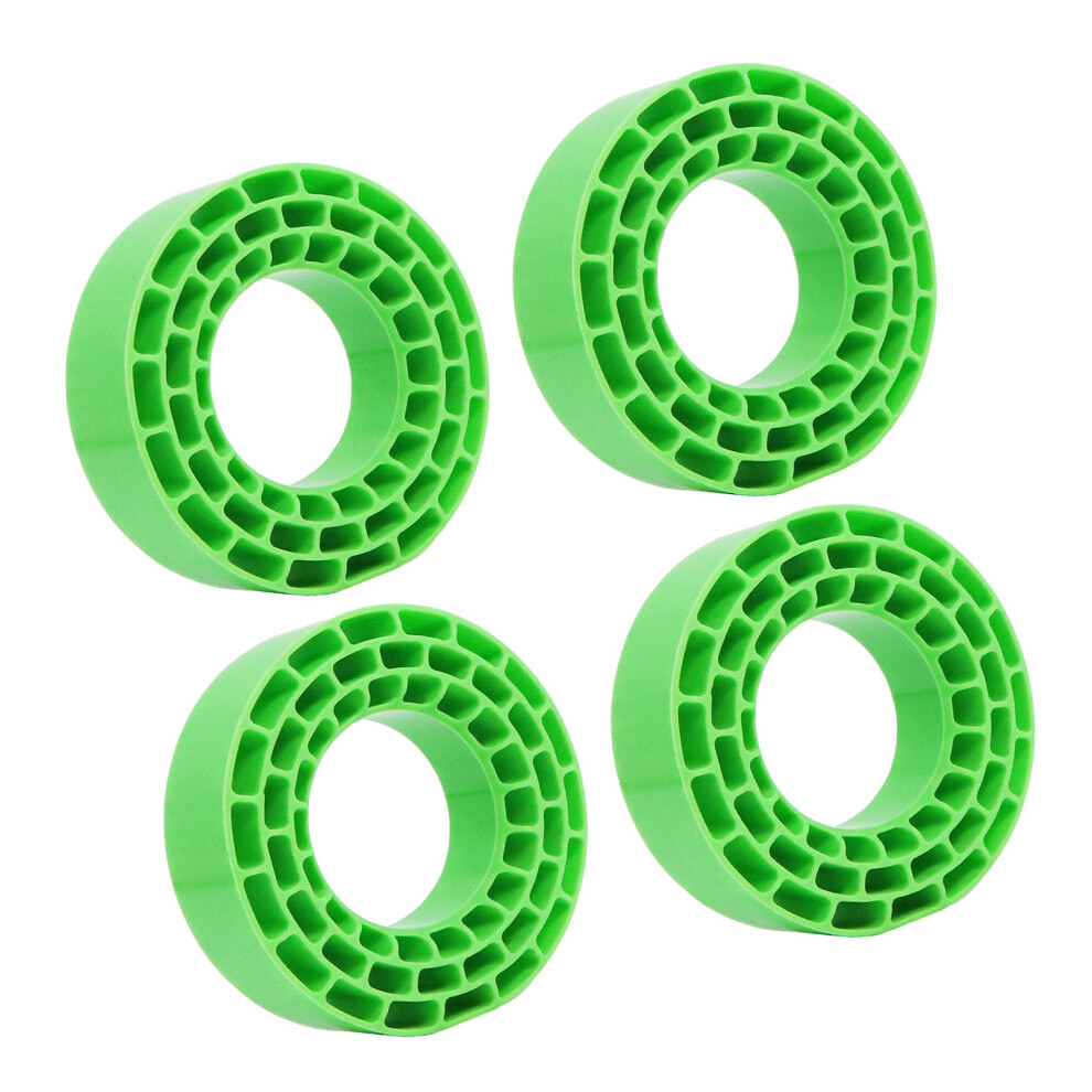 4 Pieces Soft Silicone Inner Tires Shock Absorption Tire- Green 7751001525209