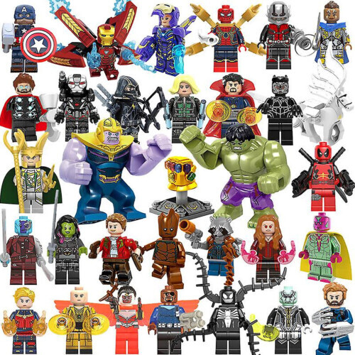 32Pcs Avengers Comic Mini Figures Dc Minifigure Gift For Kids