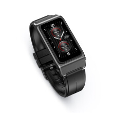 (Black) Smartwatch Bluetooth Headset 2-in-1 24h Health Monitoring- 1.47" AMOLED Display Waterproof Sports Fitness Watch