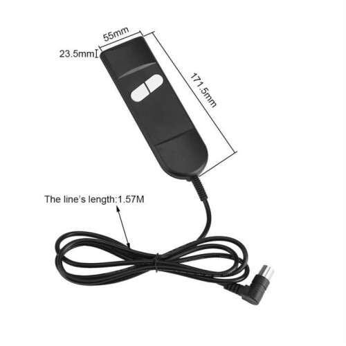 2-button remote control for electric recliner chairs - Black - Compatible with multiple brands 2
