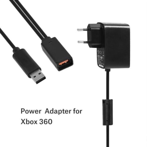 USB power cable adapter for Microsoft Xbox 360 Kinect sensor charger with European plug 1