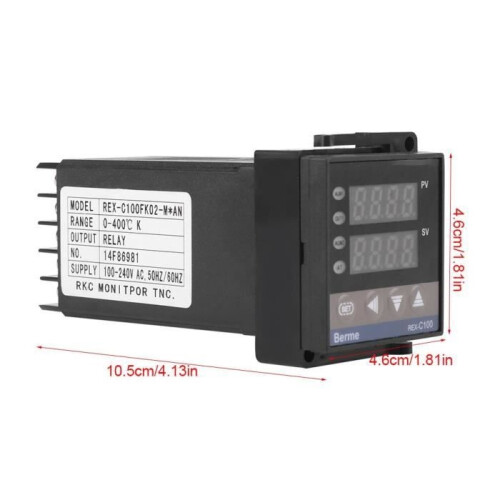 Digital thermostat - REX-C100 - AC 85-265V - High precision - Programmable 1