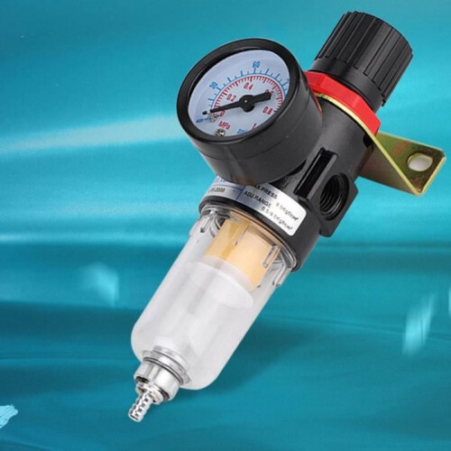 1/4" Compressed Air Regulator Filter Pressure Regulator Air Filter Water Lubricator 1