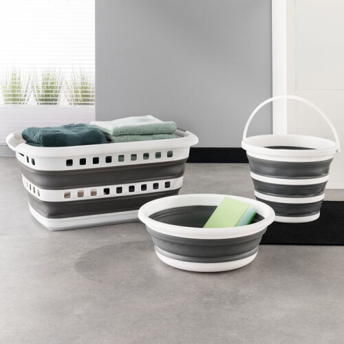 Panier à linge pliable 45 L - Grande capacité - Poignées ergonomiques - 5five 1