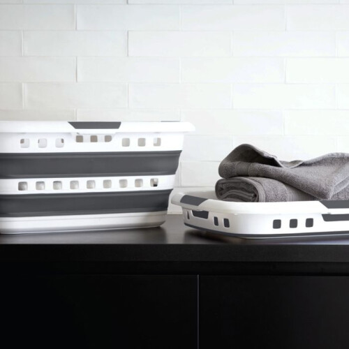 Panier à linge pliable 45 L - Grande capacité - Poignées ergonomiques - 5five 2