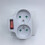Multiprise murale 2 en 1 avec interrupteur, 16 A, 230 V, blanche 3