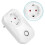 Smart Plug - 2-Pack - Compatible with Google Home/Alexa - Remote Control - White 3