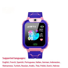 (Pink) Smart Watch KidS SOS GPS Location Sim Card Call Camera Child SmartWatch Boys Girl Gift For Ios Android