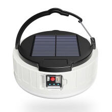 Lanterne solaire de camping avec port USB, batterie longue durée, lampe LED rechargeable, lampe de secours LED portable K95