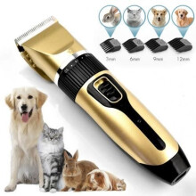 Tondeuse à chien sans fil à charge rapide, prise USB, toilettage professionnel, silencieuse, rechargeable, cordon détachable
