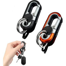Porte-clés - Voiture - Lot de 2 - Mousqueton - Alliage de zinc - Conception anti-pincement