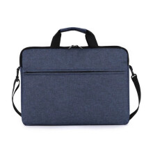 Laptophoes voor 17-inch laptops - Nylon - Schokbestendig, ultralicht - Blauw