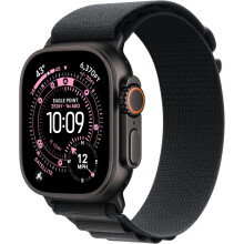 Apple Watch Ultra 3 GPS + Cellular 49 mm Schwarzes Titangehäuse MF0Q4 Kleines Schwarzes Alpine Loop