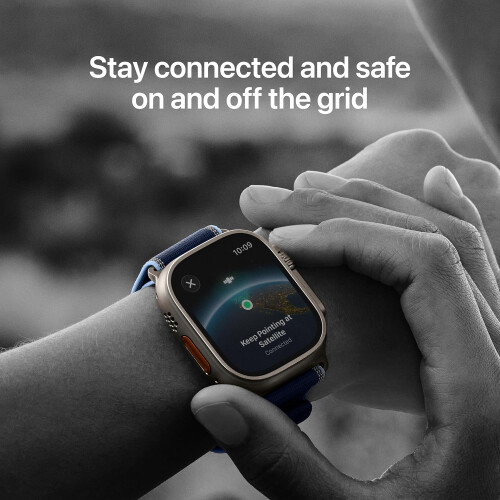 Apple Apple Watch Ultra 3 GPS+Cellular 49mm Μαύρη Θήκη Τιτανίου MF0Q4 Μικρό Μαύρο Alpine Loop 2