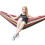 Hamac de camping 2 personnes 280 x 150 cm - Rouge 2