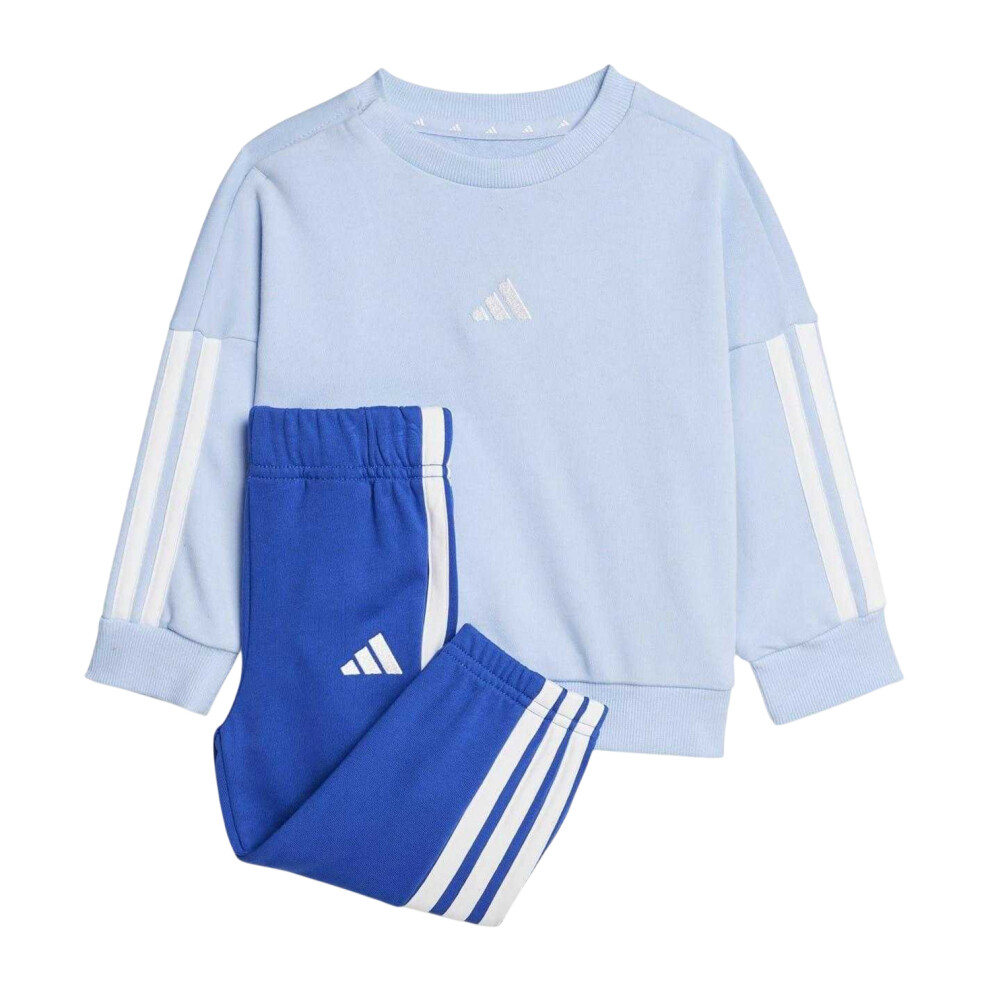 Adidas (12-18 Months, Sky) Baby Bos French Terry Sweatshirt & Jogging Bottoms Multicoloured