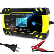 Intelligentes 12V-24V 8A Ladegerät für Auto-, Motorrad- und LKW-Batterien (AGM, Gel, Nass, SLA)