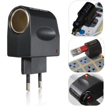 Adaptateur allume-cigare 12 V CC vers prise européenne, 500 mA, alimentation compacte