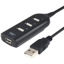USB Hub, 4 Ports High Speed Portable Adapter for Laptop and PC, Compact Lightweight Design, Plug and Play