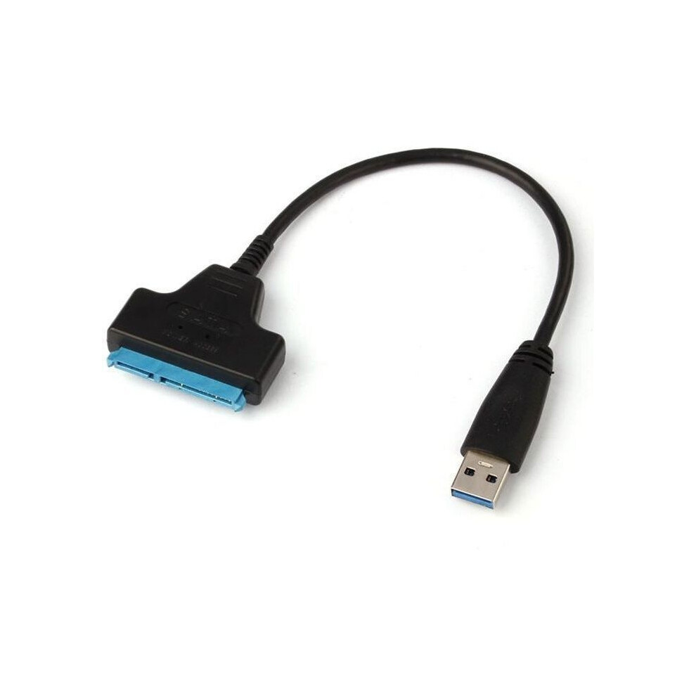Usb 3.0 To Sata Adapter 22 Pin Plug And Play Hot Swappable High Speed Data Transfer Black 4612976422791
