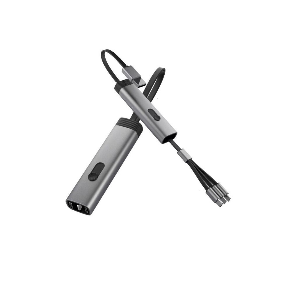 3-In-1 Retractable Charging Cable 3A With Lightning Usb-C And Micro-Usb Tangle-Free For Travel And Home 6246535312872