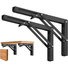Supports de console flexibles, lot de 2, acier inoxydable, 300 mm, capacité de charge de 60 kg, robustes pour étagères