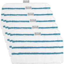 Lot de 6 lingettes de rechange pour balai vapeur, lavables en machine, en microfibre, compatibles avec le modèle FSM163