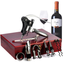 Ensemble de 9 ouvre-bouteilles à vin, tire-bouchon et ouvre-bouteilles à manche en alliage de zinc, accessoires pour le vin